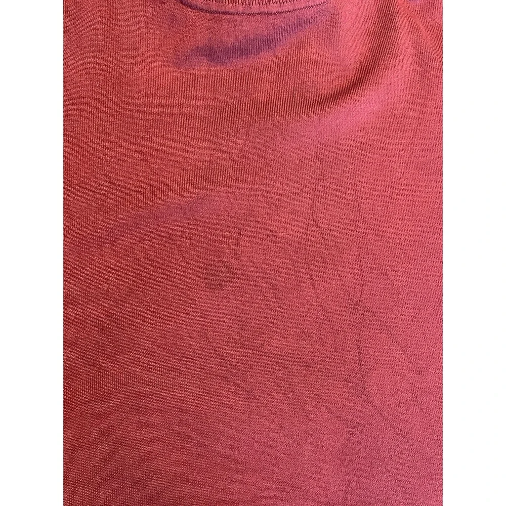 Pendleton Mock Neck Sweater Women's‎ Large Maroon Silk Blend Pullover